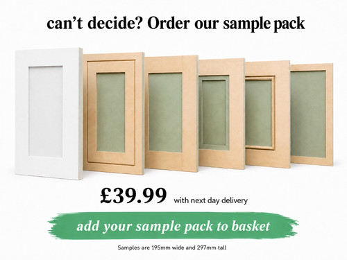 Mdf shaker door sample box - mdf,
