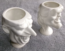 EGG CUP (formerly known as) PRINCE ANDREW  + FERGIE - LUCK & FLAW 1986 - 2 CUPS