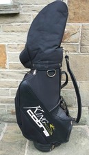 Cobra King Cobra model Cart Bag Golf Bag with Rain Hood Black with Gold Logo