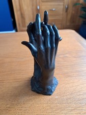 Gorgeous Rodin Replica Of Two Right Hands Made Of Resin Made To Look Bronze.