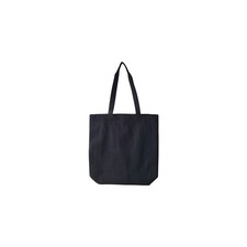 5 x 100% Bombay 8.5oz Black colored cotton canvas bag with a Gusset