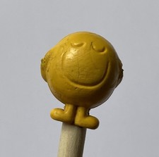 FAB VINTAGE ORIGINAL 1970s MR HAPPY MR MEN NOVELTY CHARACTER PENCIL TOPPER