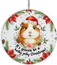 Guinea Pig Christmas Ornament