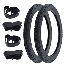 Moped Tires Complete Set 2x 2.25-17 (2 1/4 x 17) Hercules Prima Zündapp Moped