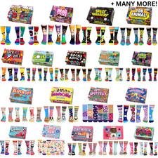 United Oddsocks Men & Ladies Gift Boxes Novelty Joke Funny Funky Themed Socks