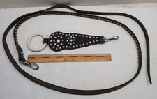Vtg Horse Harness Leather Line