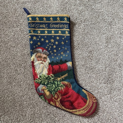 Vintage christmas needlepoint - vintage,
