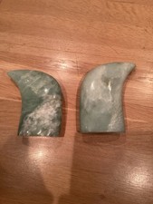 2 Horn Jade Ornaments 6 Inches