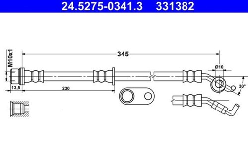 Brake hose ate - brake,