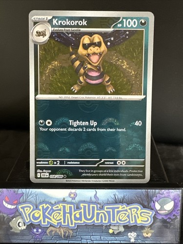Pokemon card krokorok - card,