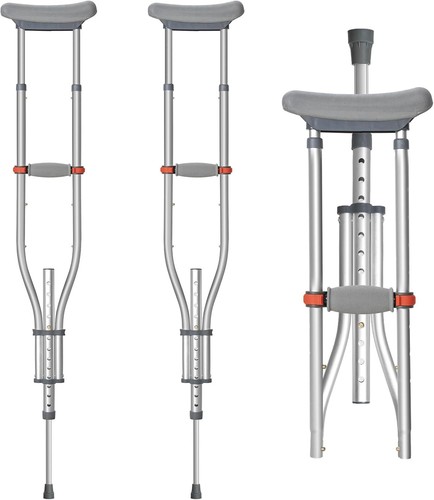 Folding underarm crutches - folding,