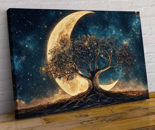 Tree life canvas wall - life, art