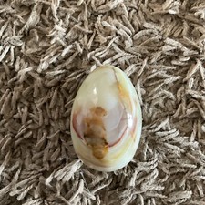 Vintage Marble Onyx Stone Egg Good Condition 8cm