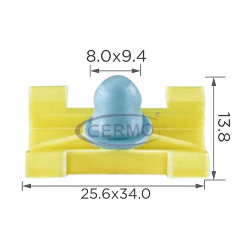 Mounting clip with - 10,