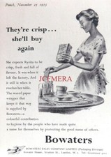 CANNON Home Gas Cooker with Eye-Level Grill ADVERT : Small 1953 Print 670/14