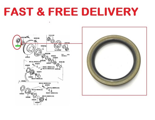 Front wheel bearing oil - oil, seal