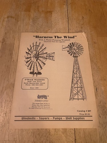 Harness the wind - water, pumping