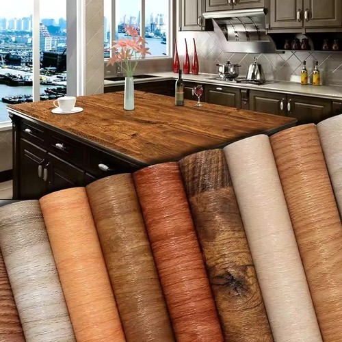 Pvc wood grain self adhesive - wood,