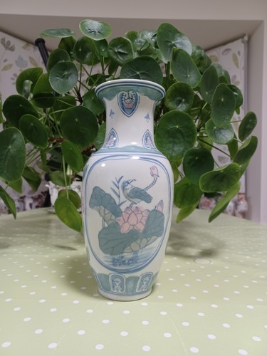 Vintage chinoiserie large - large, vase