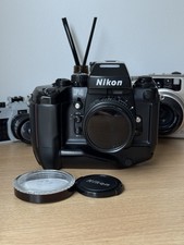 N MINT Nikon F4S SLR Camera + MB-21 Battery Pack 50mm F1.8 Auto AF Nikkor