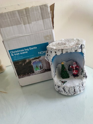 Noma christmas log santa - christmas, light
