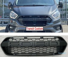 For 2018-2023 Ford Transit Custom Grill Raptor Style Front Grille Matte Black