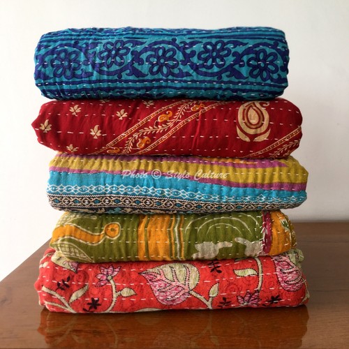 Lot pcs vintage kantha - lot, quilt