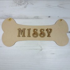 Name Plaque DOG BONE