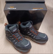 Ladies TROJAN Work Walking Boots Hyperion 6M7 S1P Size UK5 Black Grey With Box
