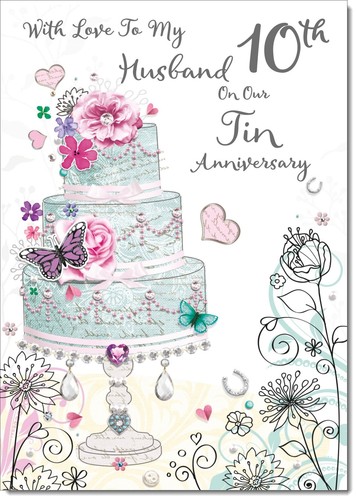 Doodlecards husband tin 10th - husband,