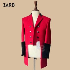 Victorian Red Tailcoat | 18th Century Men’s Jacket Edwardian Reenactment Costume