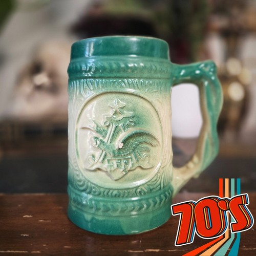 Budweiser stein green ceramic - budweiser,