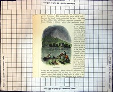 Old Print Loch Leven Scots