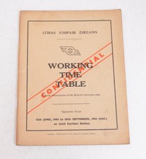 Railway Working Timetable CIE