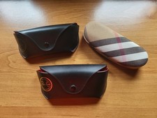 Bundle of Empty Ray-Bans Sunglasses Cases and Burberry Glasses Case