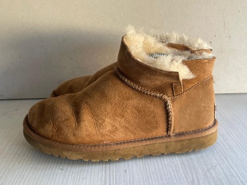 Ugg ladies brown suede faux - suede,