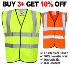 Hi Vis Vest Yellow Orange High