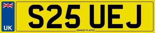 Sue susan number plate s25 - sue,