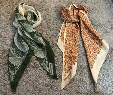 2 Vintage Jacqmar Neck Scarves
