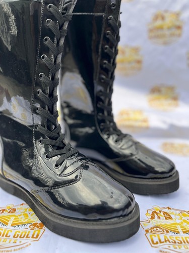 Men black shiny tall - shiny,