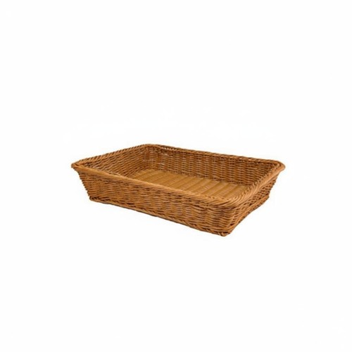 Plastic wicker fruit basket - plastic,