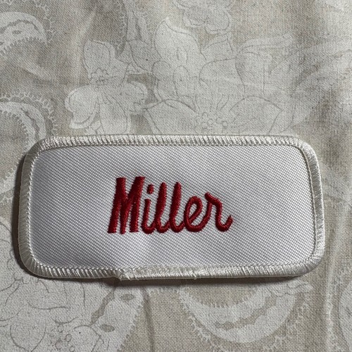 Miller embroidered name patch - embroidered,