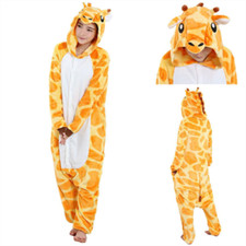 Adult Unisex Kigurumi Animal Character Costume 1Onesie1 Pyjamas GIRAFFE:  MEDIUM