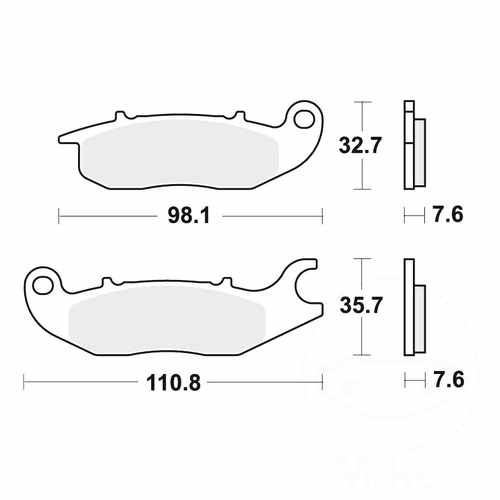 Trw brake pads front - brake, mcb759