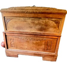 5' x 6' Antique Solid Hard wood  carved Double Bed frame 