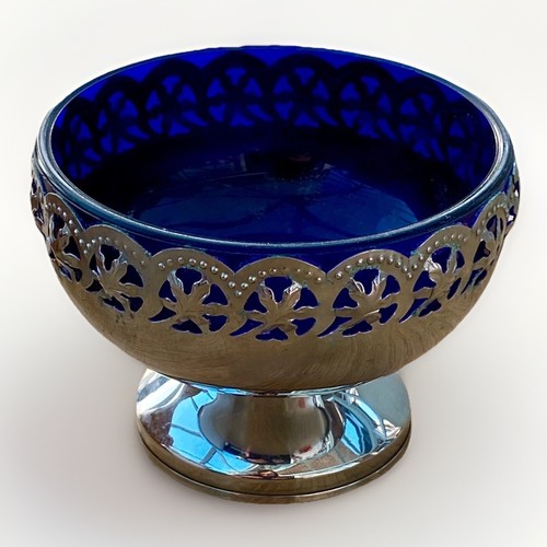 Vintage cobalt blue glass - cobalt,