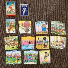 Vintage "Rupert" card snap game by Pepys. 1973