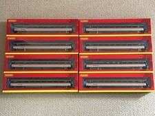 Set of 8 Hornby OO Gauge Mk3 HST Coaches in BR Intercity Executive livery