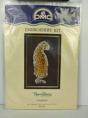 Dmc embroidery kit leopard - dmc,