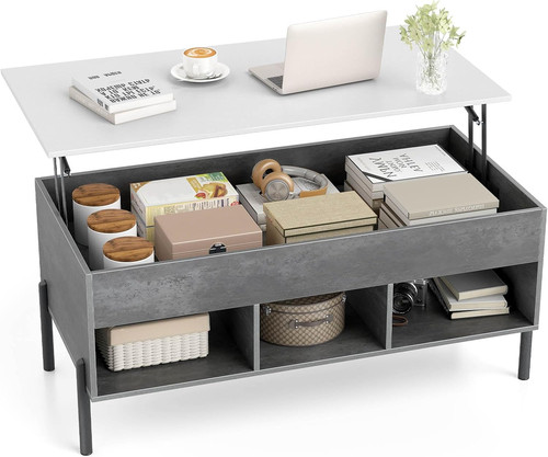 Coffee table lift - coffee, storage